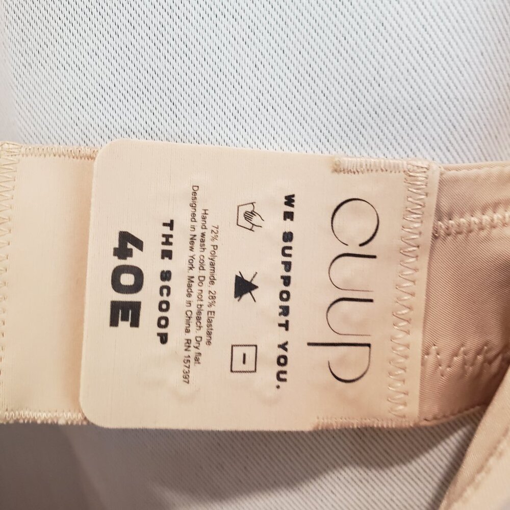 NWT CUUP Unlined Bra 40E - The Scoop - Micro
